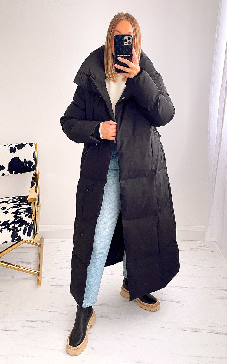 Addison Oversized Belted Puffer Coat Thumbnail