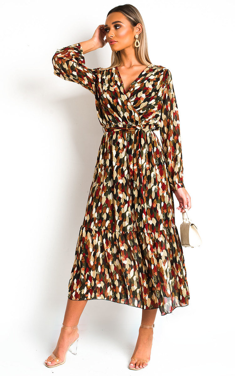 Adelaide Wrap Front Midi Dress Thumbnail Adelaide Wrap Front Midi Dress Thumbnail