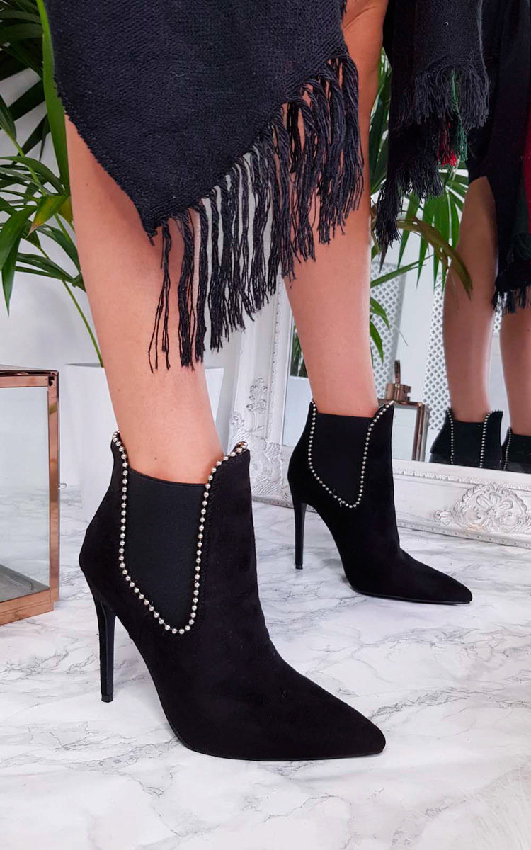 Adrienne Faux Suede Pointed Boots Thumbnail Adrienne Faux Suede Pointed Boots Thumbnail
