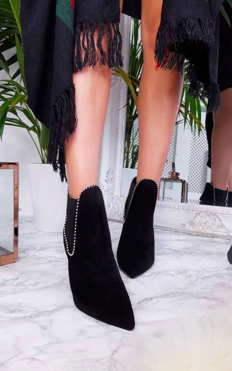 Adrienne Faux Suede Pointed Boots Thumbnail Adrienne Faux Suede Pointed Boots Thumbnail