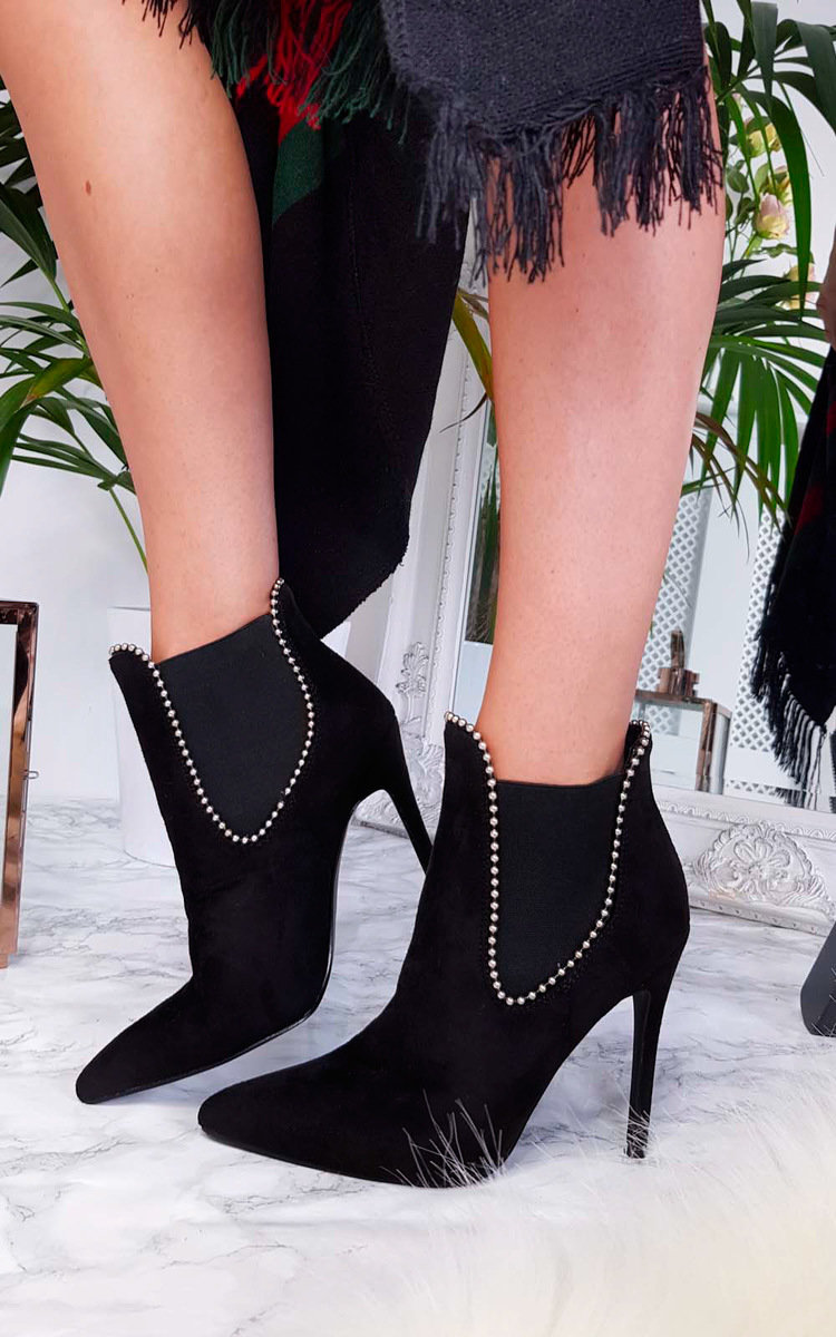 Adrienne Faux Suede Pointed Boots Adrienne Faux Suede Pointed Boots