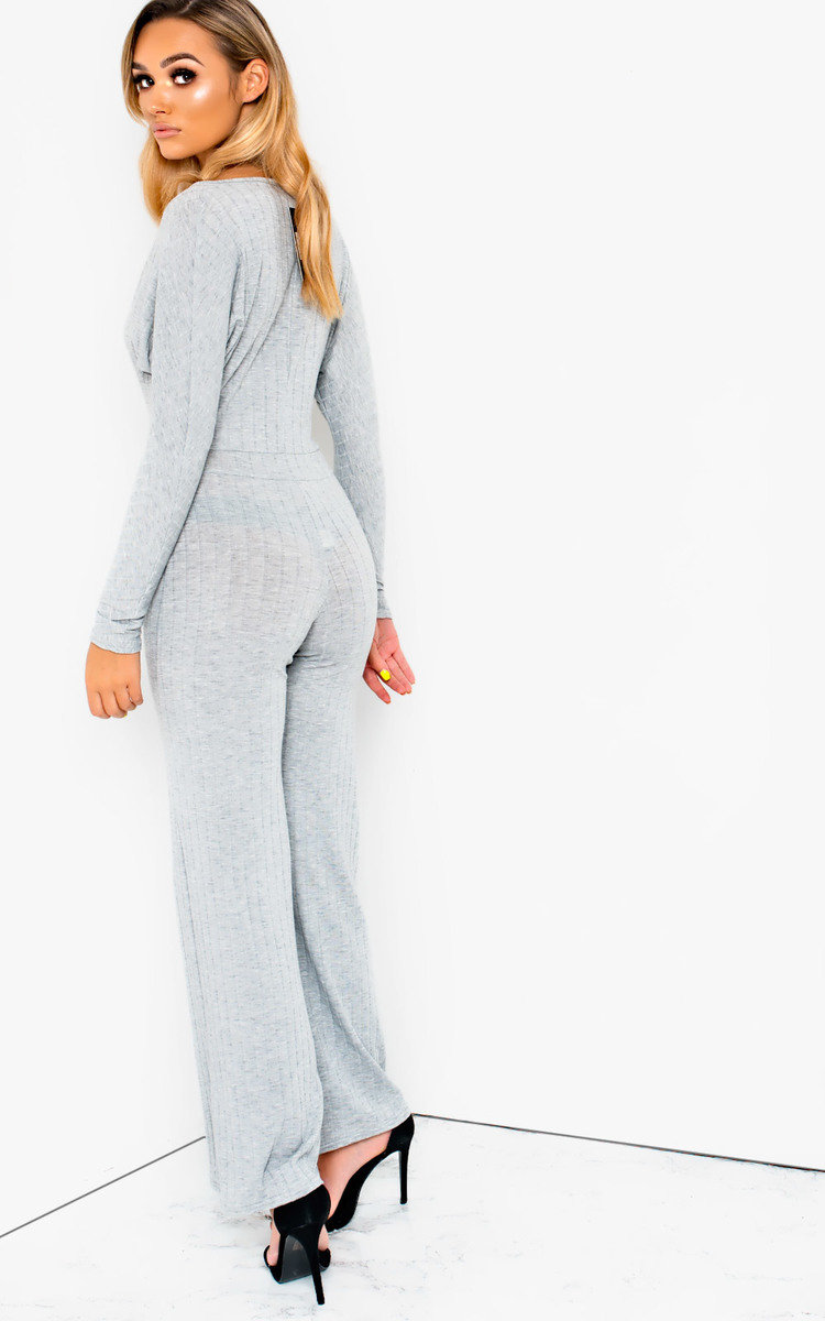Albany Ribbed Wide Leg Jumpsuit Albany Ribbed Wide Leg Jumpsuit