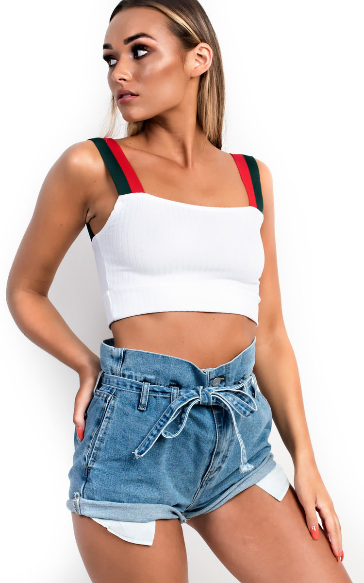 Aleah Ribbed Crop Top  Thumbnail