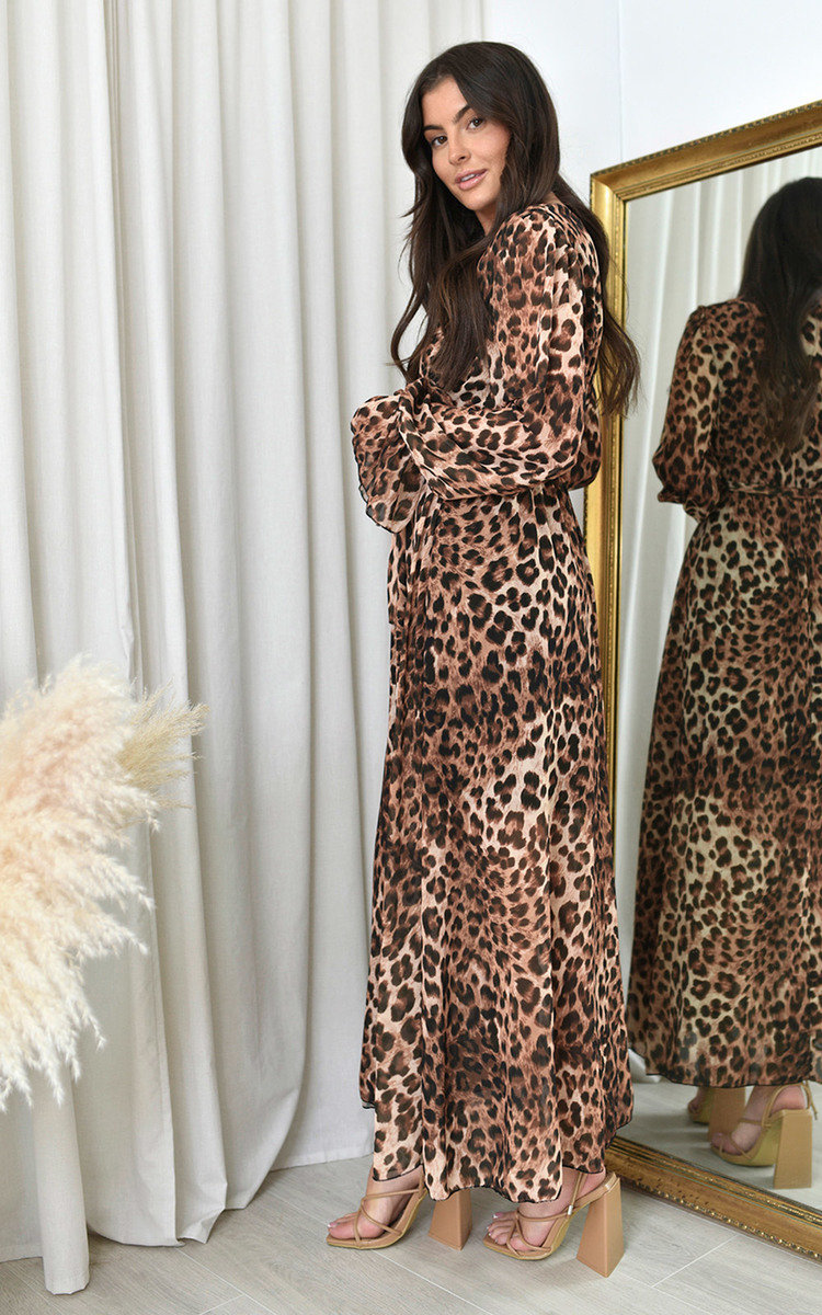 Aleena Animal Print Maxi Dress Thumbnail