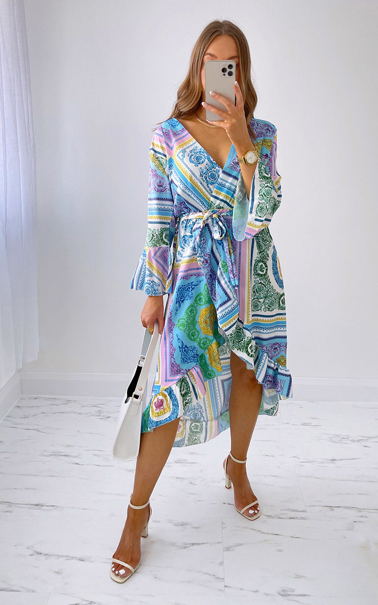 Alexia Printed Midi Dress Thumbnail