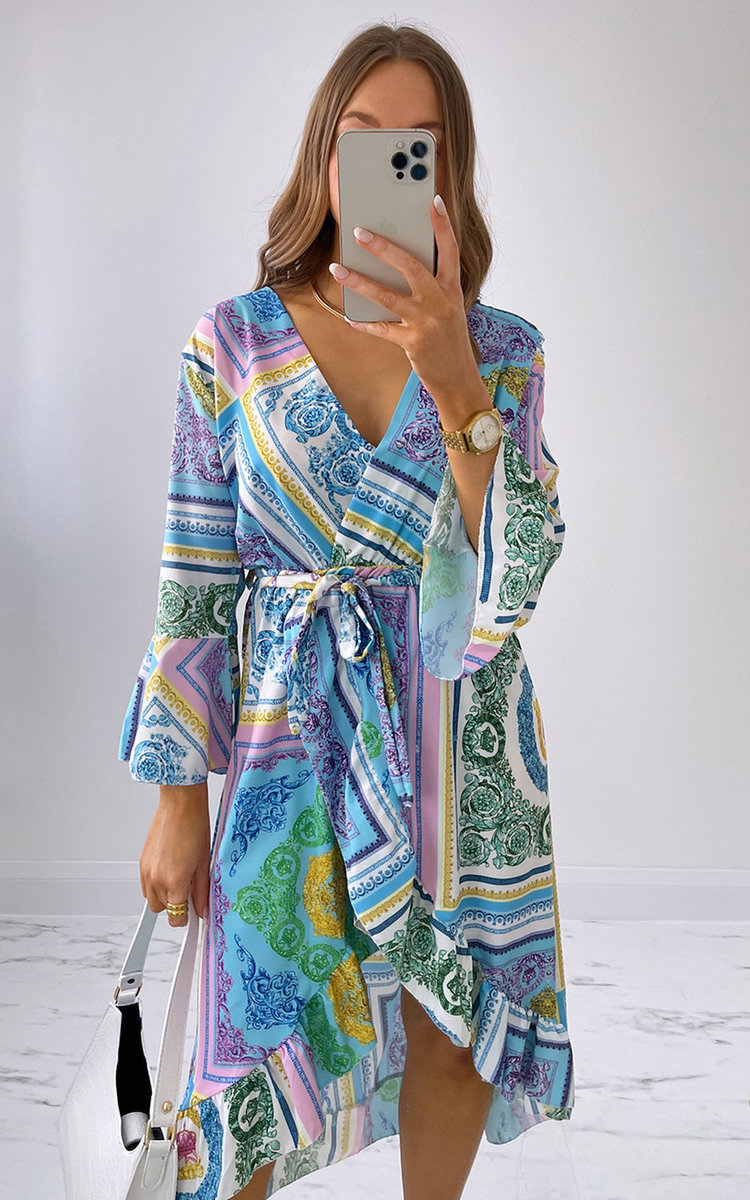 Alexia Printed Midi Dress Thumbnail