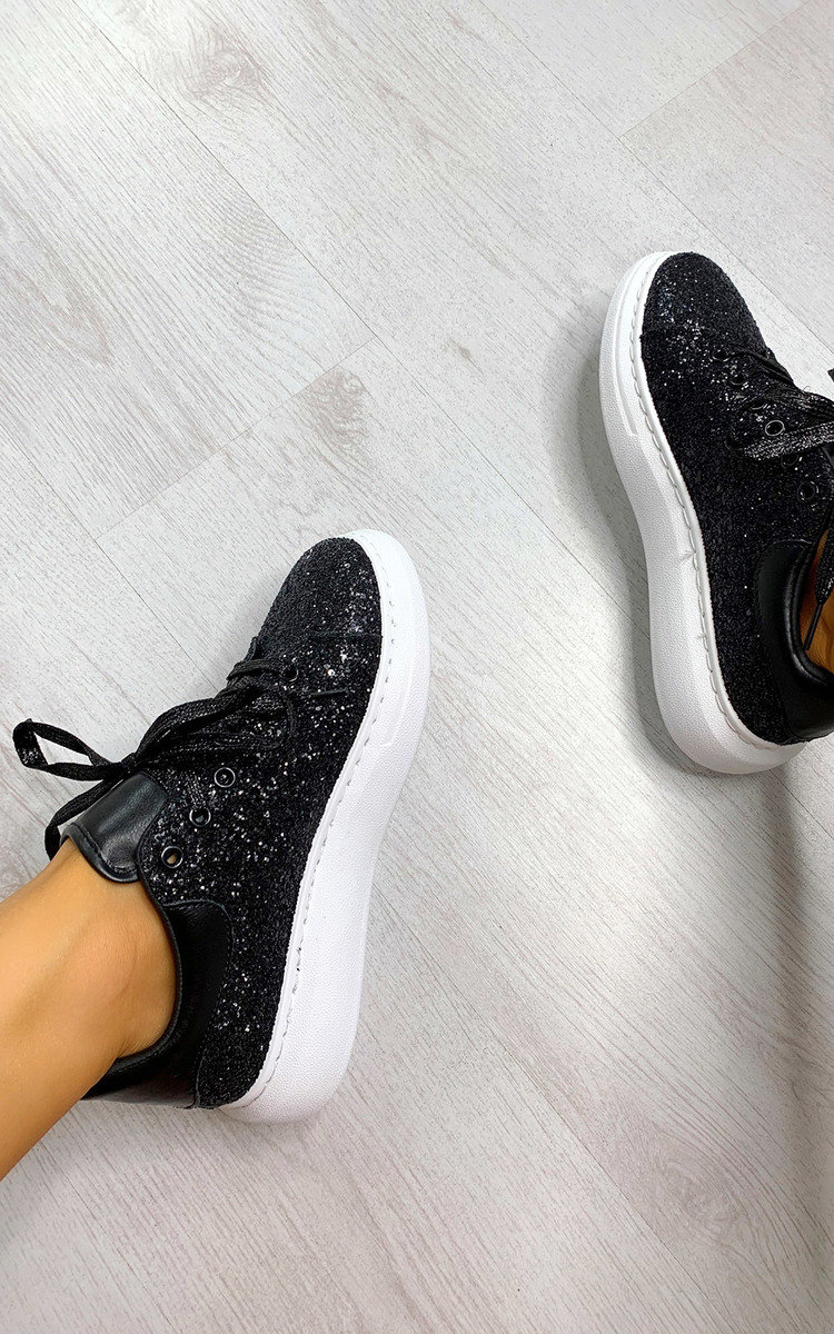 glitter chunky trainers