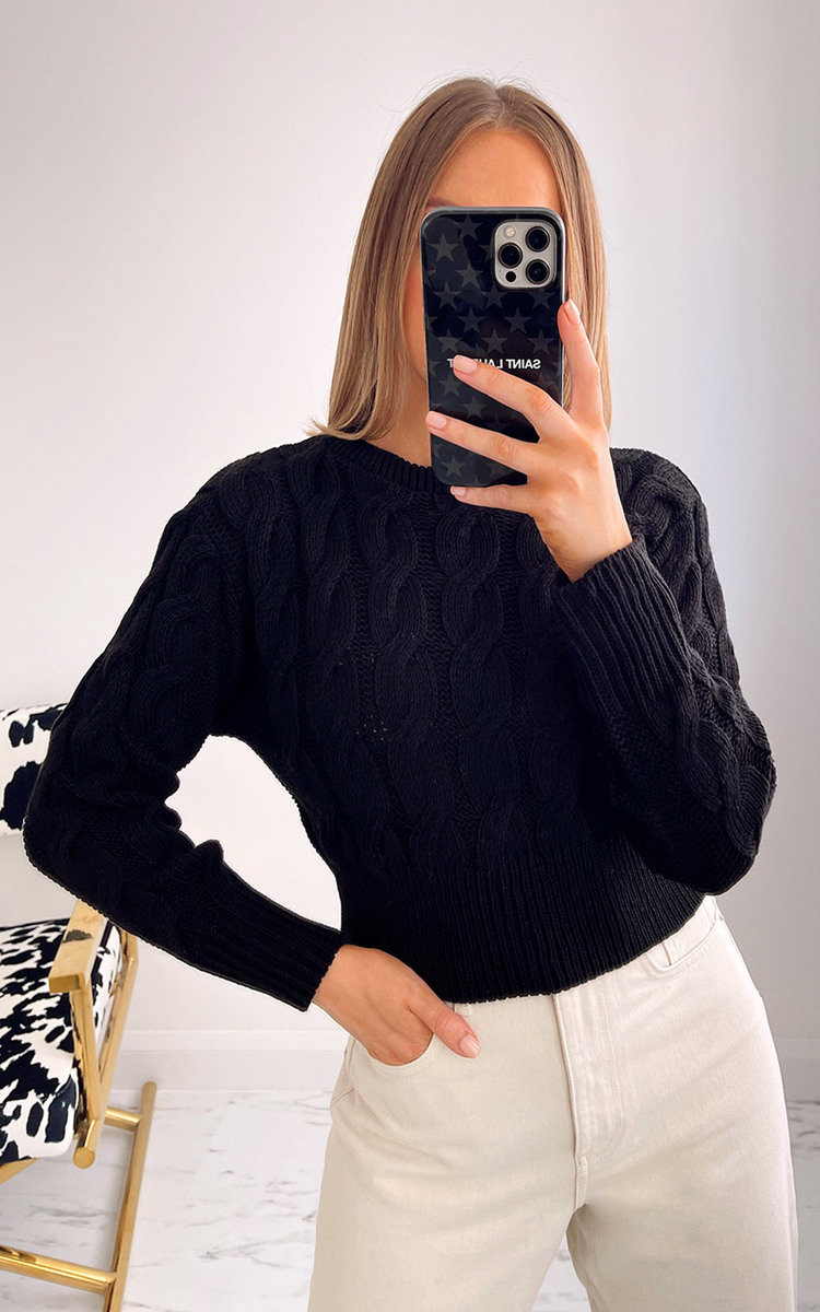 Alora Cable Knit Cropped Jumper Alora Cable Knit Cropped Jumper