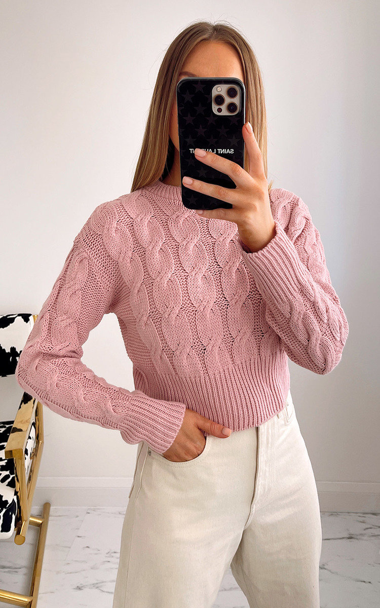 Alora Cable Knit Cropped Jumper Alora Cable Knit Cropped Jumper