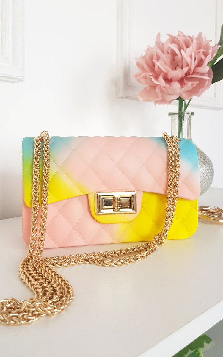 Alyx Rainbow Quilted Cross Body Bag