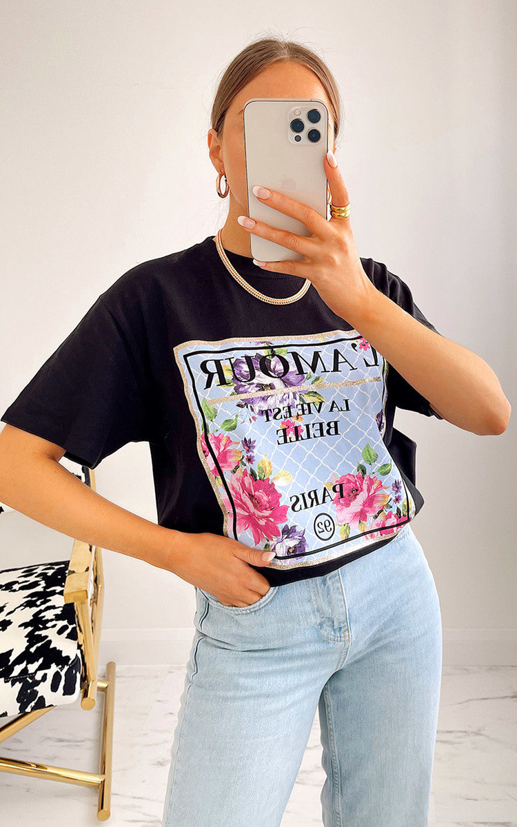 Amal Floral Printed T-Shirt Thumbnail