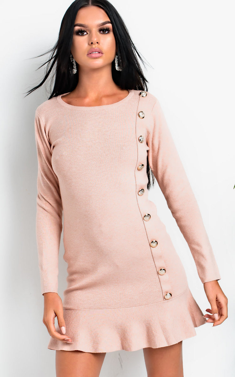 Amanda Peplum Knit Dress Thumbnail Amanda Peplum Knit Dress Thumbnail