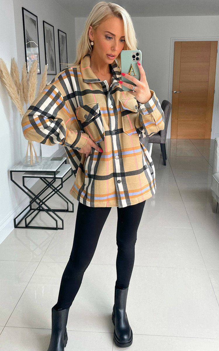 Amelia Check Shirt Button Down Jacket Thumbnail Amelia Check Shirt Button Down Jacket Thumbnail