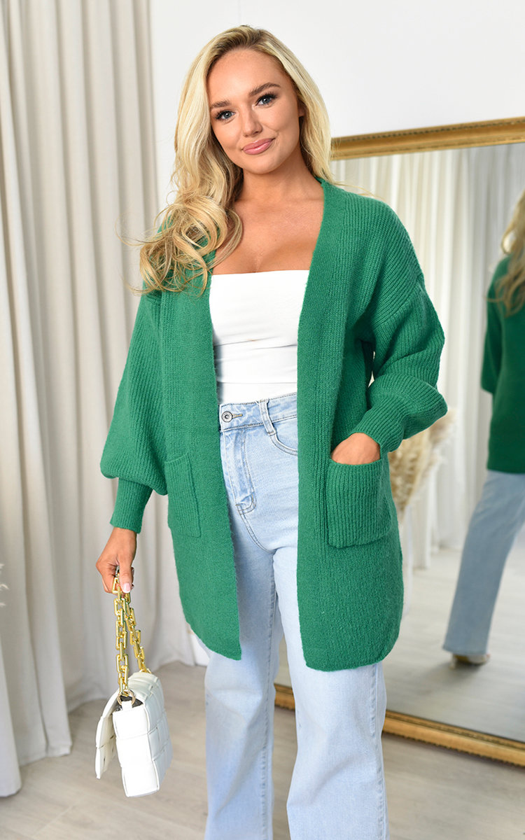 Aoife Longline Knitted Cardigan with Pocket Detail 