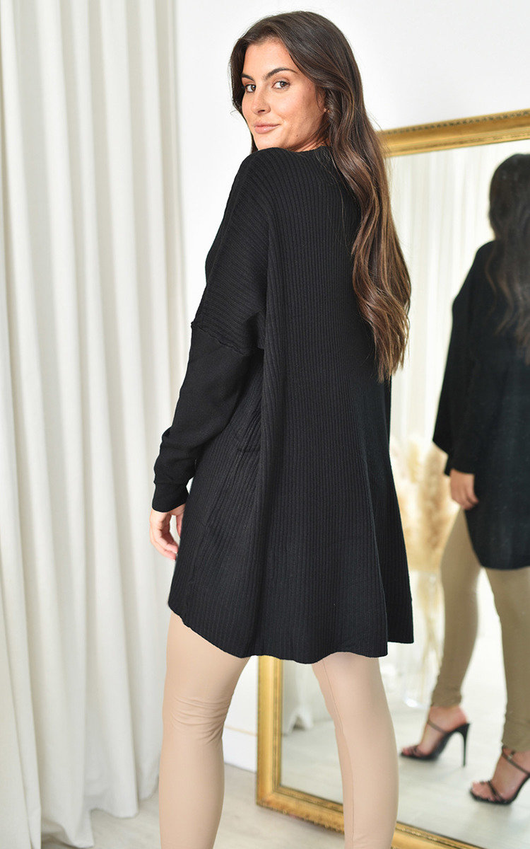 Aoife Longline Knitted Cardigan with Pocket Detail Aoife Longline Knitted Cardigan with Pocket Detail
