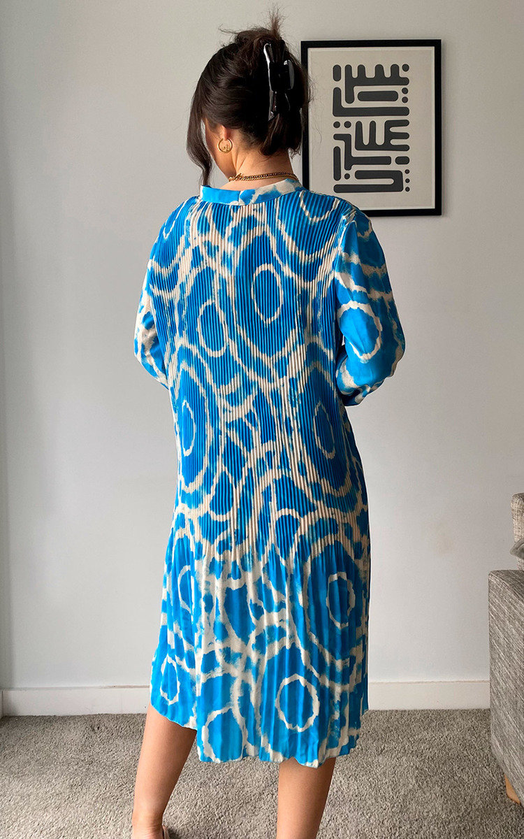 Aria Button Down Printed Midi Dress Thumbnail Aria Button Down Printed Midi Dress Thumbnail