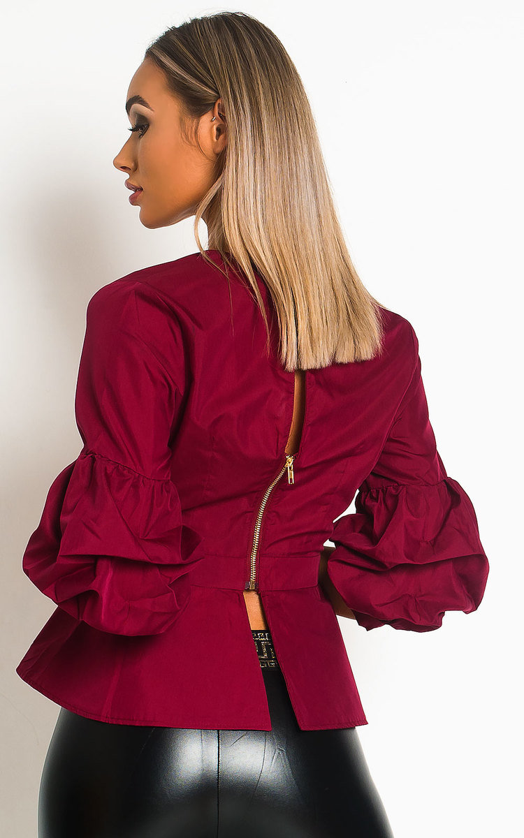 Aria Ruffled sleeve Top Thumbnail Aria Ruffled sleeve Top Thumbnail