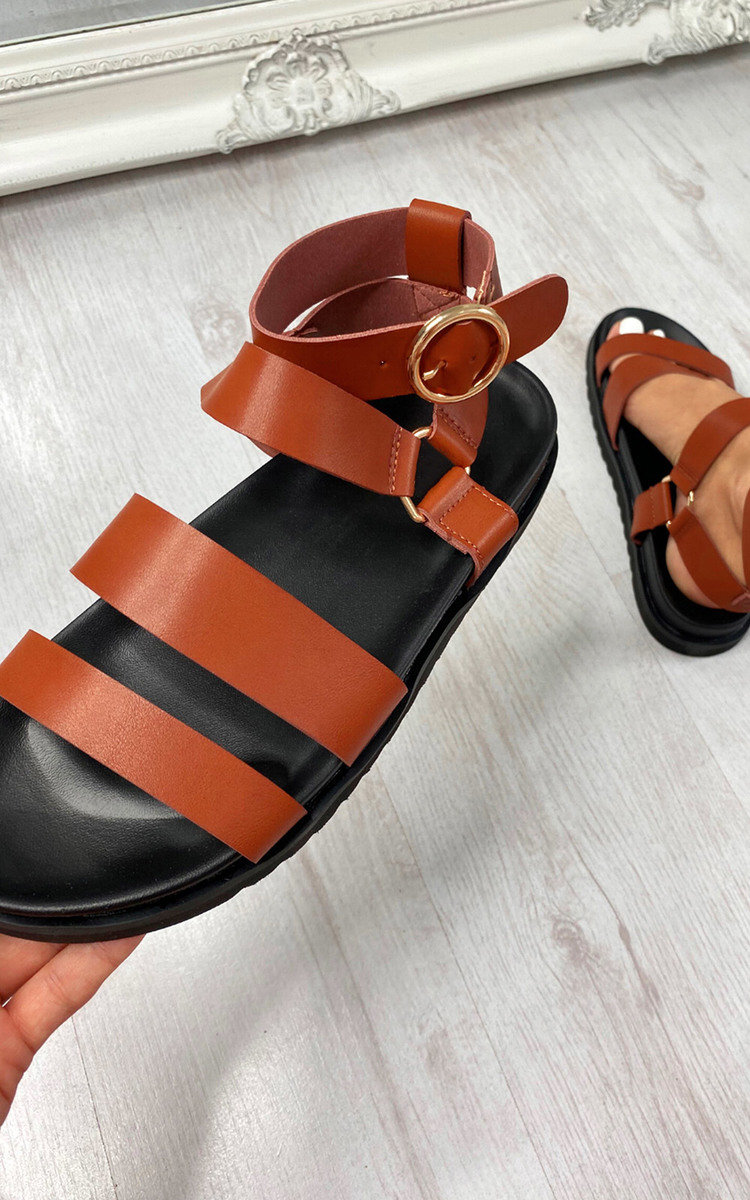 Aria Strappy Buckle Sandals Thumbnail