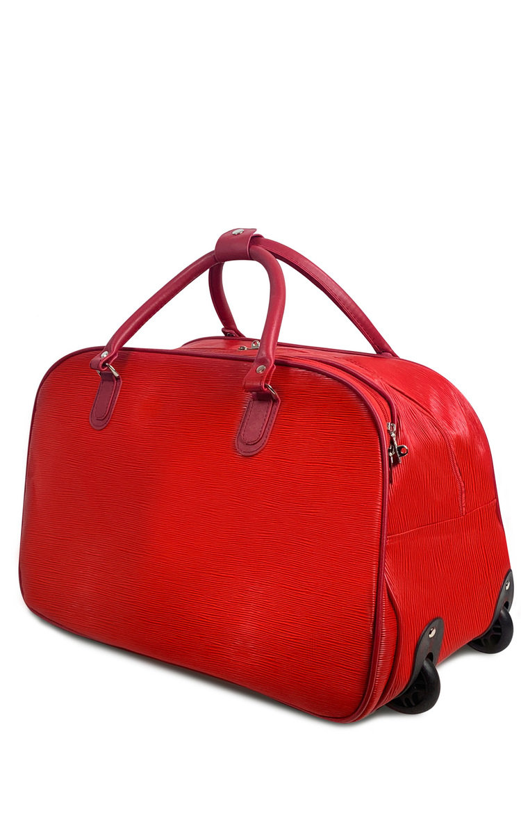 Aria Textured Travel Trolley Bag Thumbnail Aria Textured Travel Trolley Bag Thumbnail