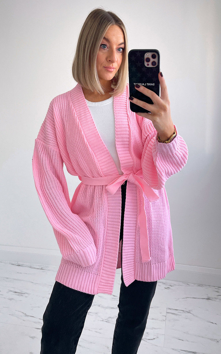 Aria Tie Front Knitted Cardigan Aria Tie Front Knitted Cardigan