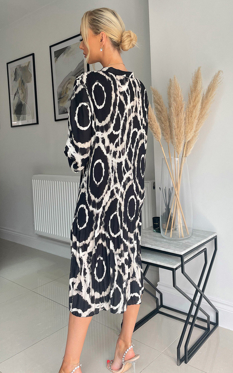 Aria Button Down Printed Midi Dress Thumbnail Aria Button Down Printed Midi Dress Thumbnail