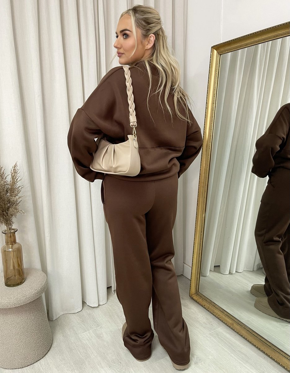 Ashlee Zip Bomber Jacket and Trouser Co-ord Set