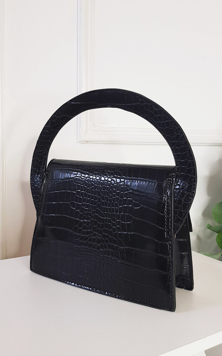 Astrid Croc Print Handbag Thumbnail