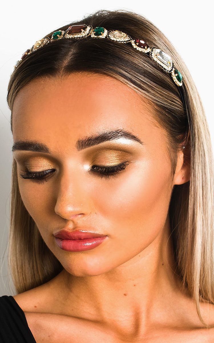 Aurora Diamante Embellished Headband in Multi ikrush