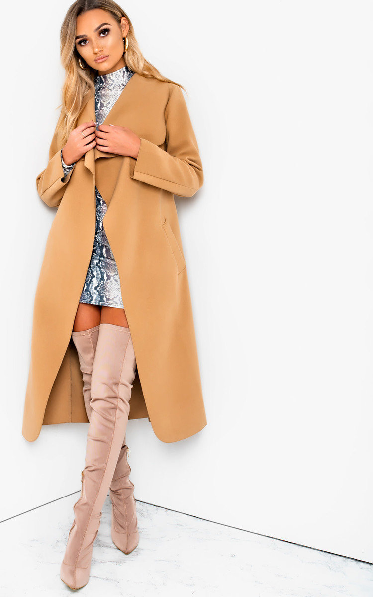 Waterfall Duster Coat Camel Waterfall Jacket Beige Waterfall