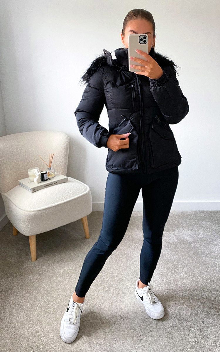 Aurora Padded Jacket with Faux Fur Hood Thumbnail Aurora Padded Jacket with Faux Fur Hood Thumbnail