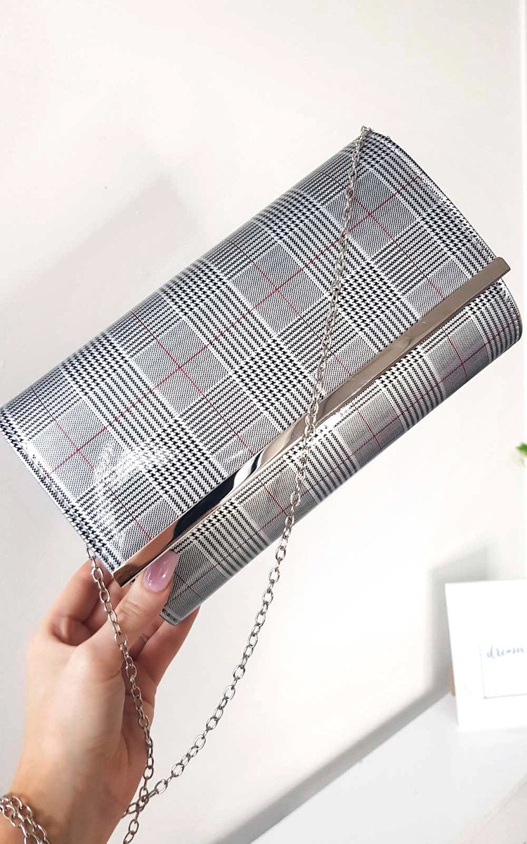 Ava Check Envelope Clutch Bag Thumbnail