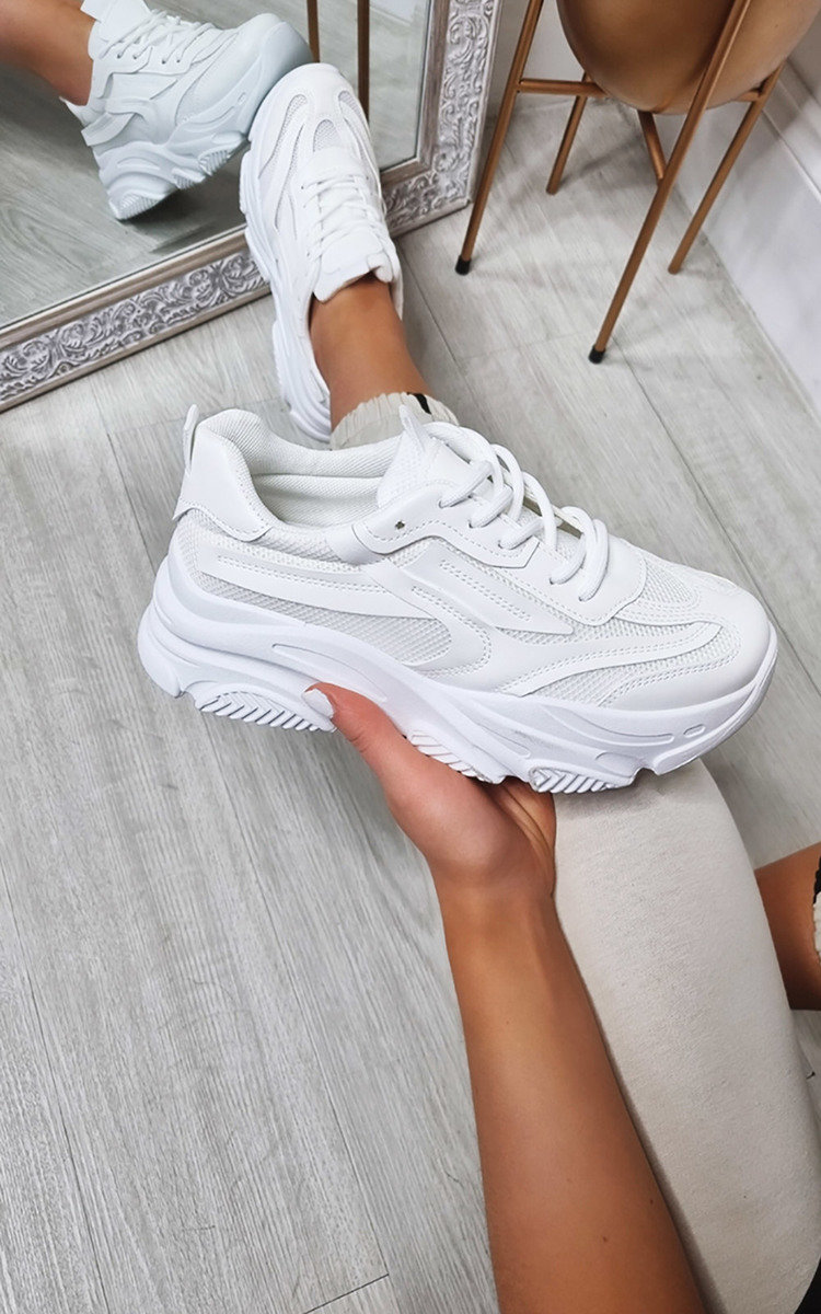 Ava Faux Leather Chunky Trainers Ava Faux Leather Chunky Trainers