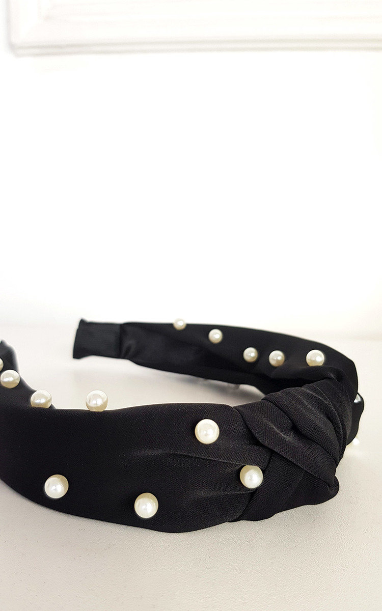 Ava Faux Pearl Tie Knot Hairband Ava Faux Pearl Tie Knot Hairband