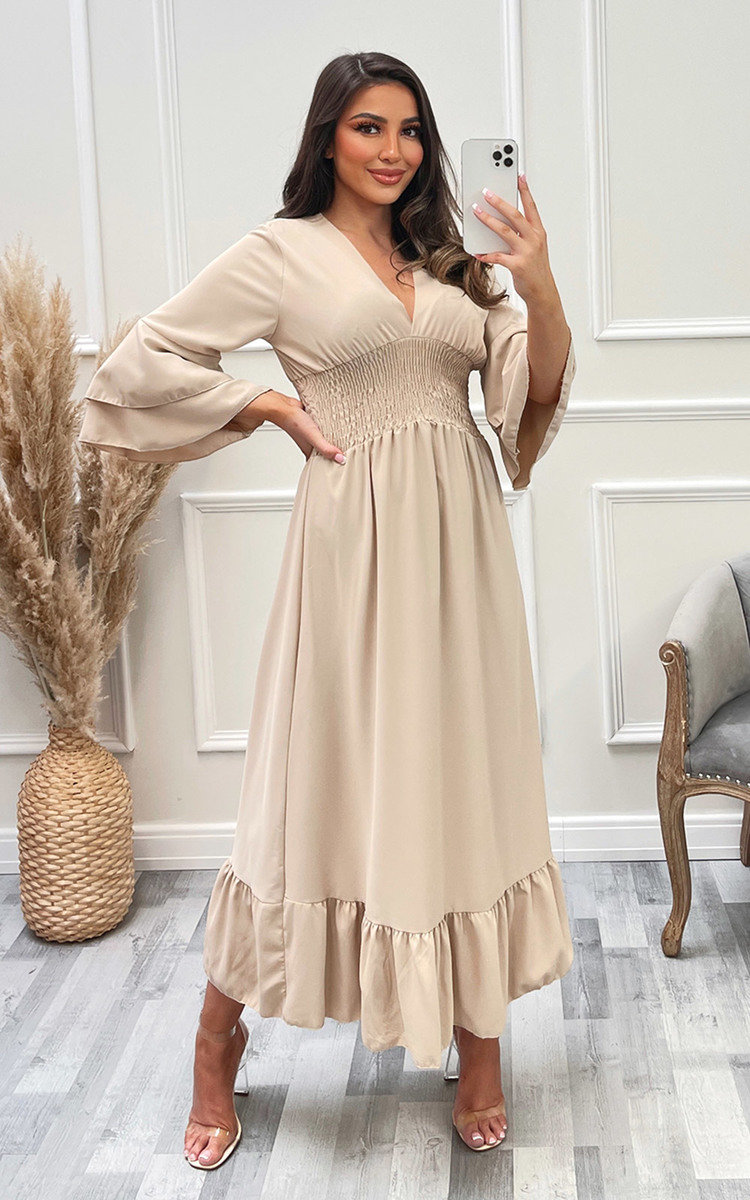 Ava Tiered Sleeve Maxi Dress Thumbnail