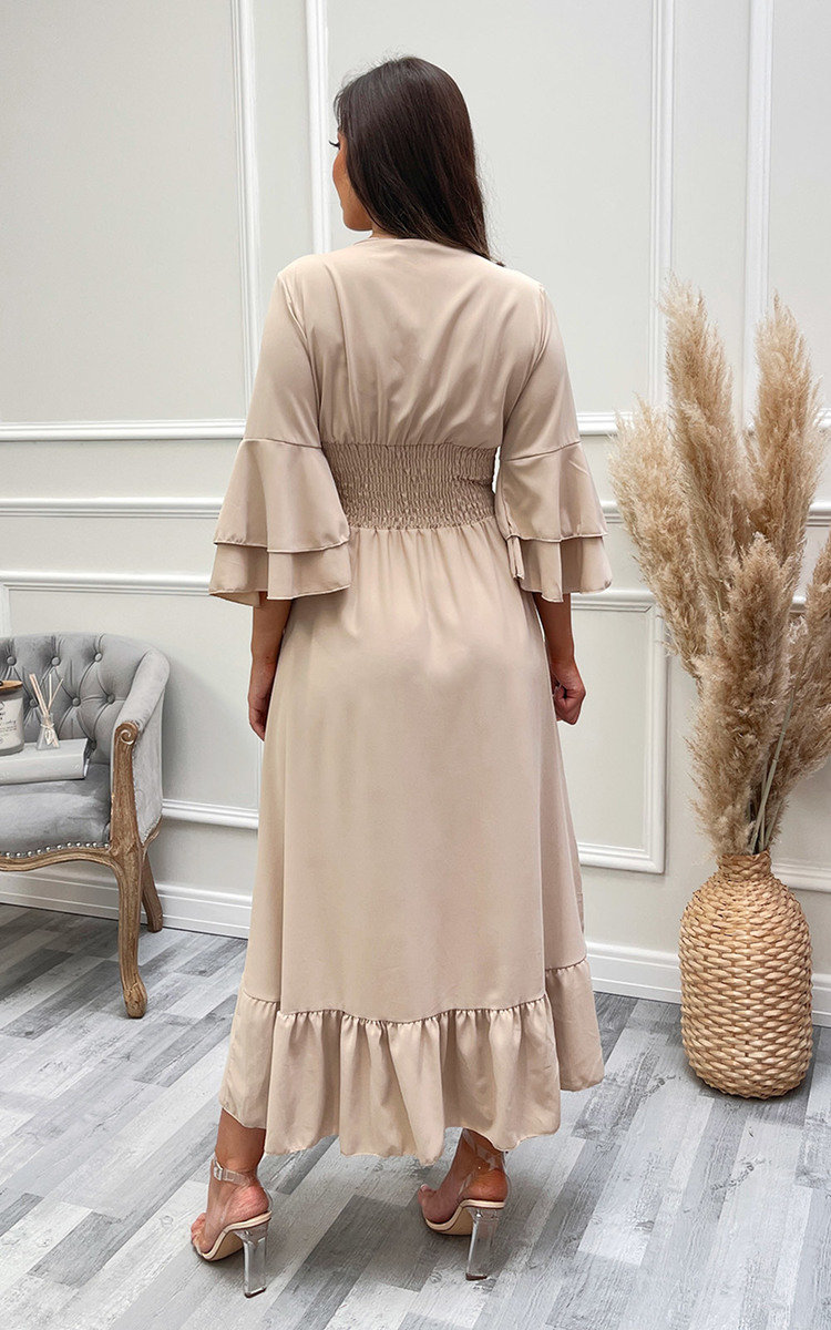 Ava Tiered Sleeve Maxi Dress Thumbnail Ava Tiered Sleeve Maxi Dress Thumbnail