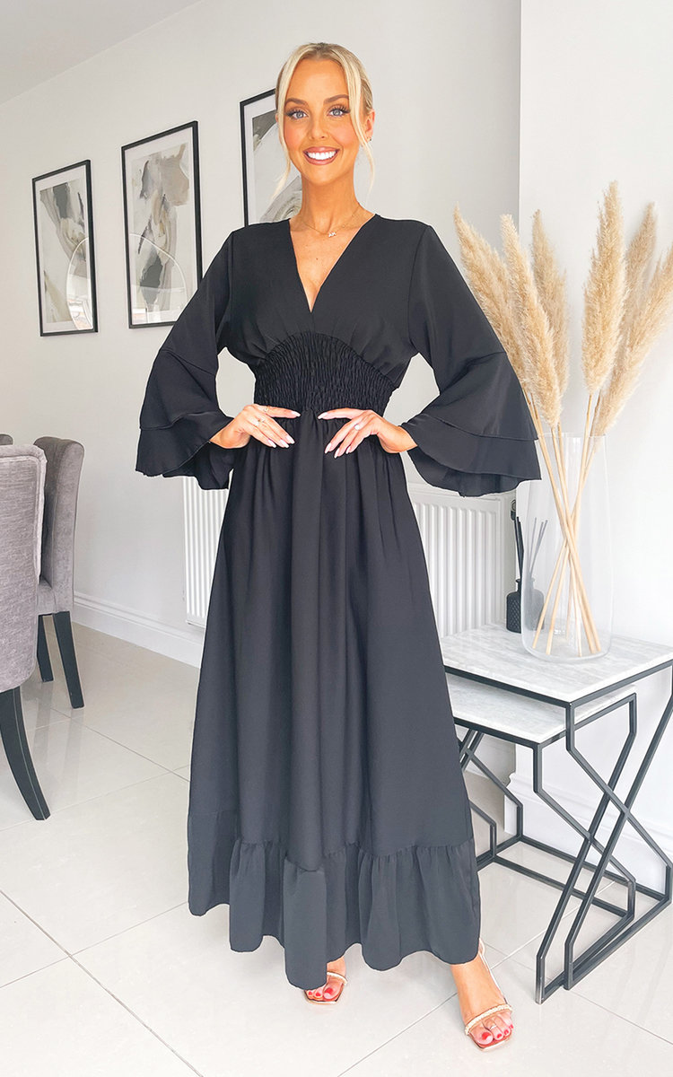 Ava Tiered Sleeve Maxi Dress