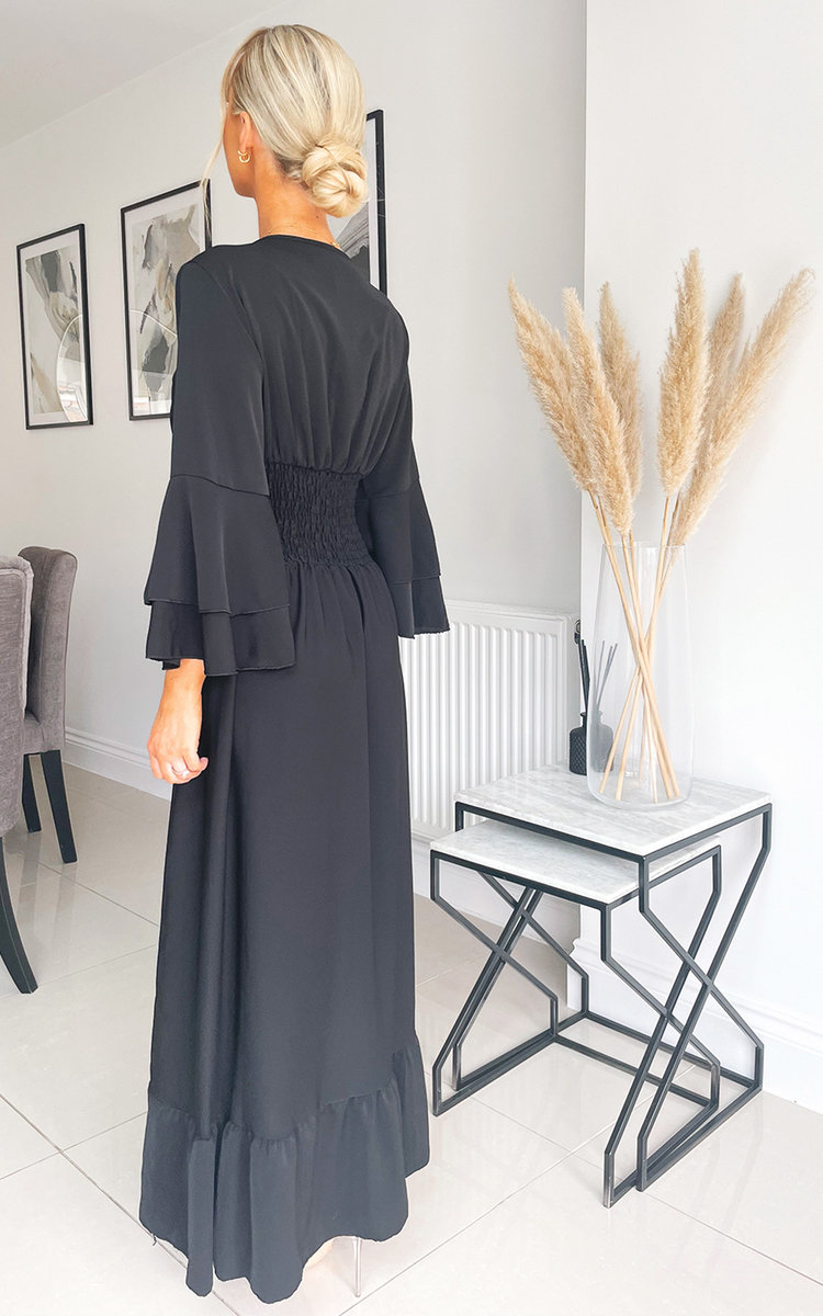 Ava Tiered Sleeve Maxi Dress Thumbnail