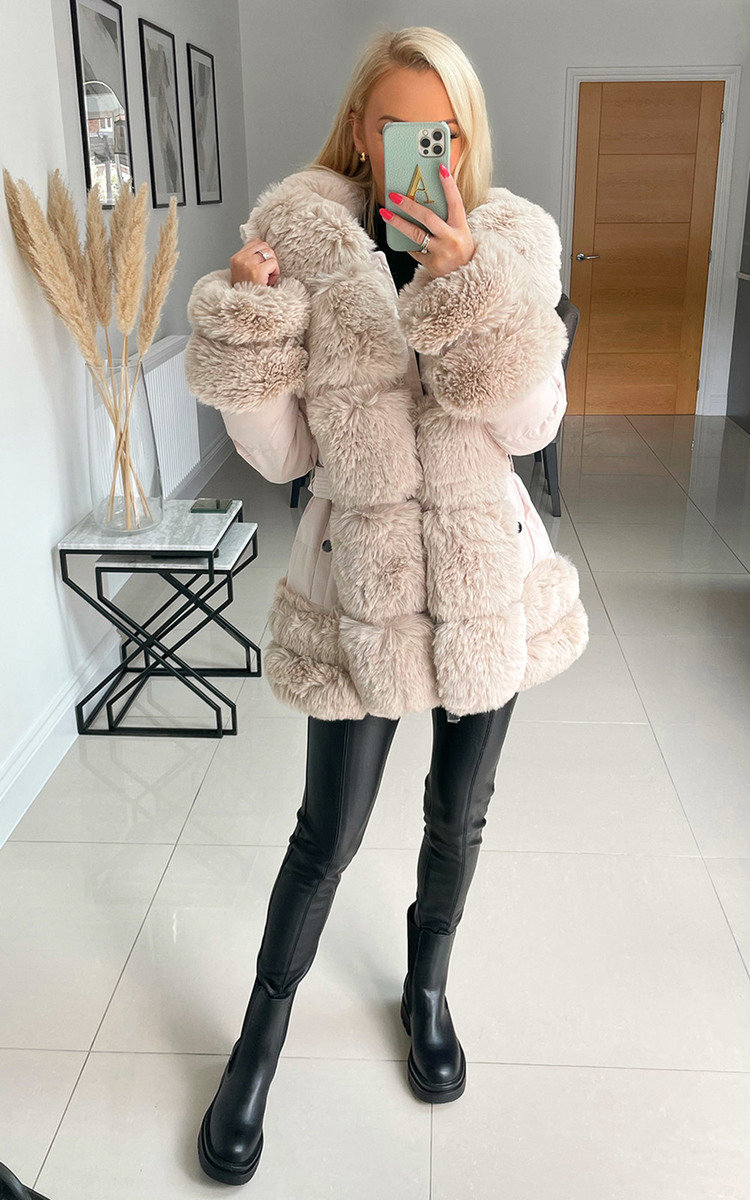 Ayleigh Faux Fur Puffer Coat Thumbnail