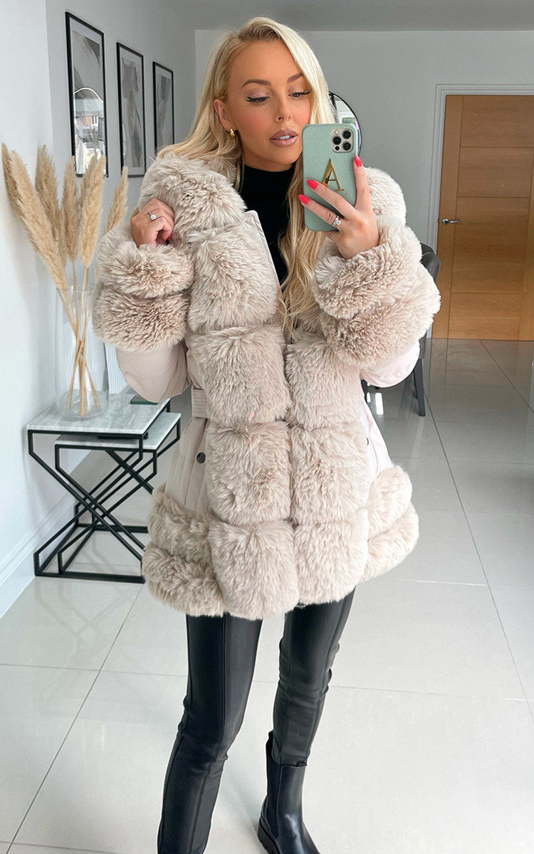 Ayleigh Faux Fur Puffer Coat Thumbnail