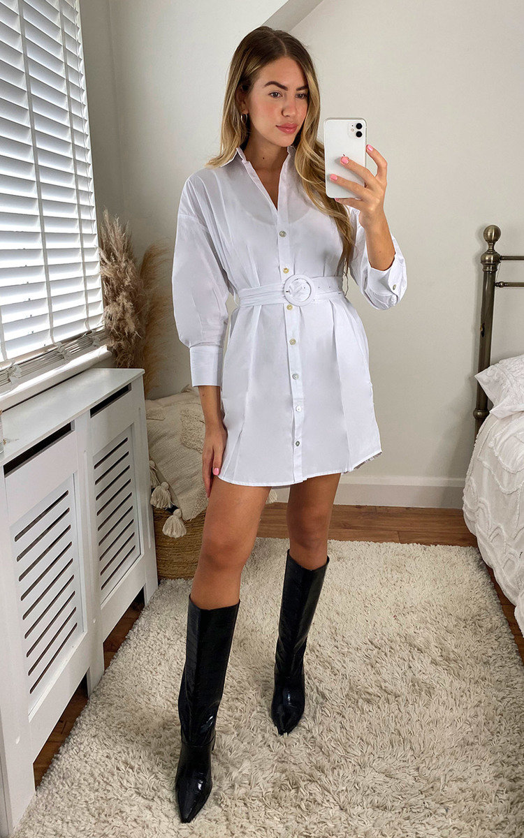 Bella Belted Shirt Dress Thumbnail Bella Belted Shirt Dress Thumbnail