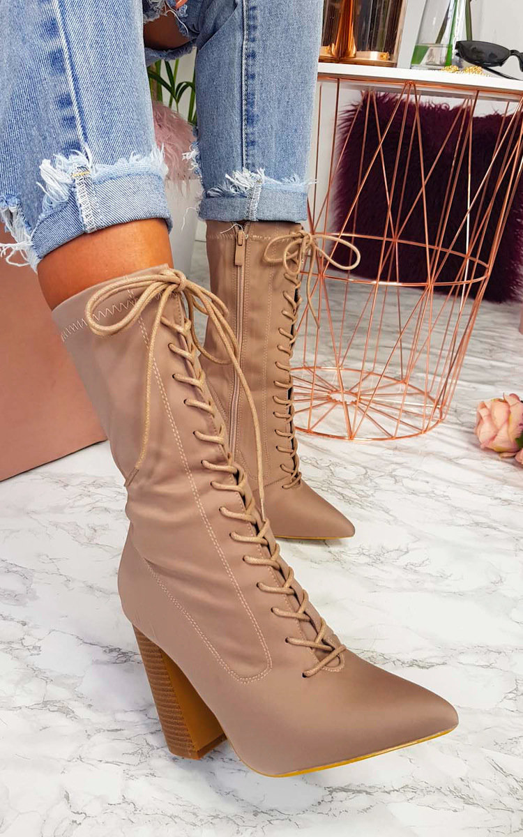 Bexley Stretch Lace Up Ankle Boots Thumbnail Bexley Stretch Lace Up Ankle Boots Thumbnail