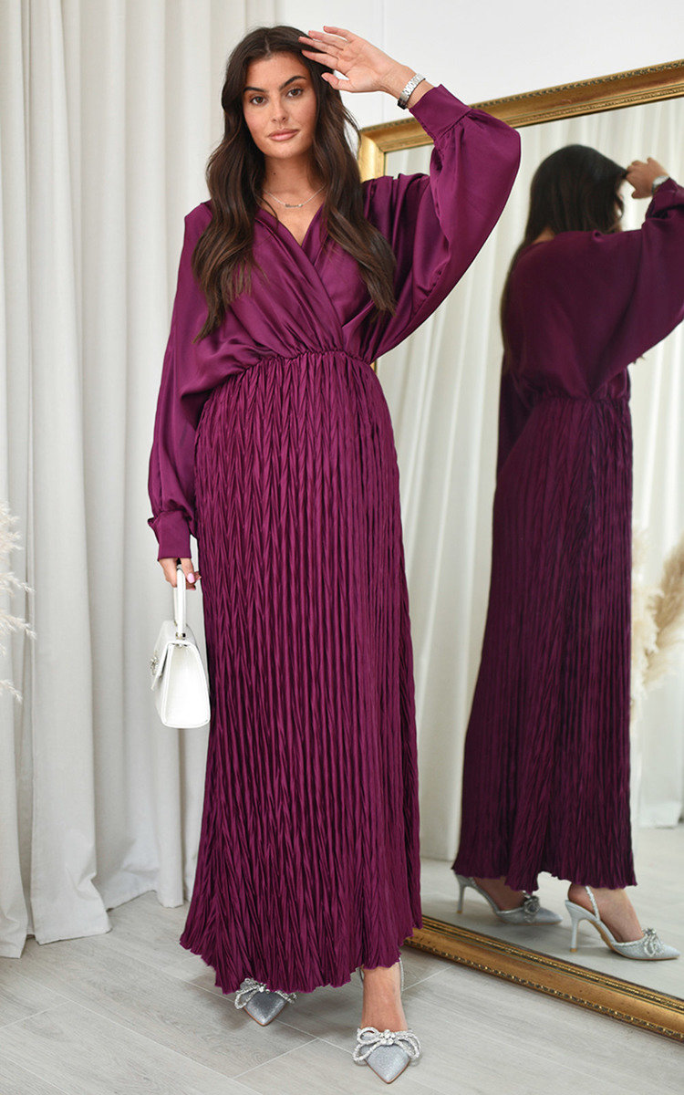 Bianca Wrap Front Textured Maxi Dress Thumbnail Bianca Wrap Front Textured Maxi Dress Thumbnail