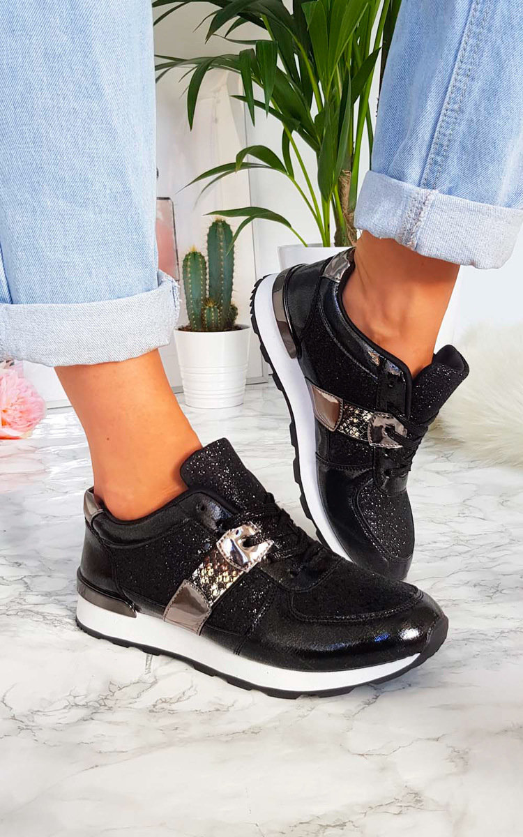 Biba Metallic Glitter Trainers Thumbnail Biba Metallic Glitter Trainers Thumbnail