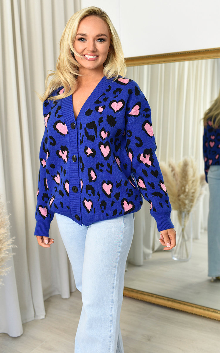 Billie V Neck Button Down Printed Jumper Thumbnail Billie V Neck Button Down Printed Jumper Thumbnail