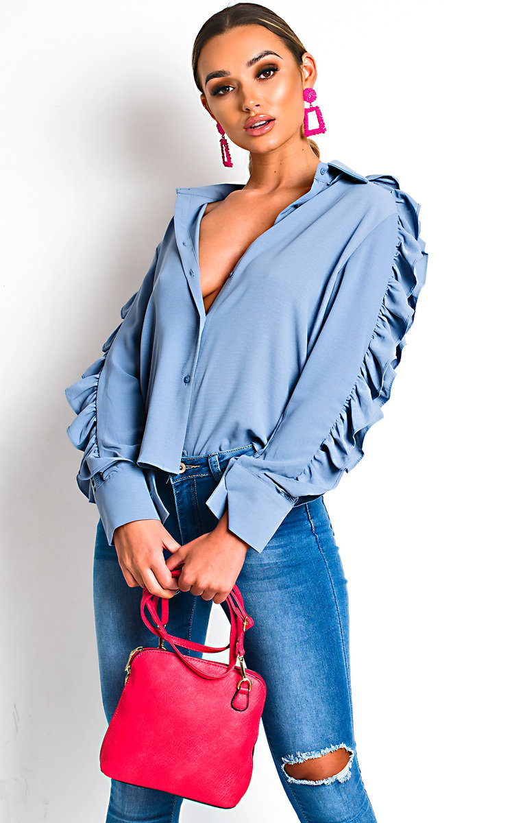 Blaine Frilled Crochet Blouse Thumbnail Blaine Frilled Crochet Blouse Thumbnail