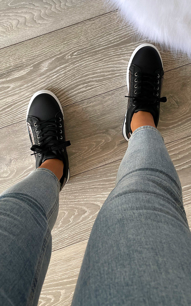 Blair Printed Lace Up Trainers Thumbnail Blair Printed Lace Up Trainers Thumbnail