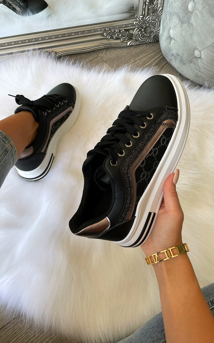 Blair Printed Lace Up Trainers Blair Printed Lace Up Trainers