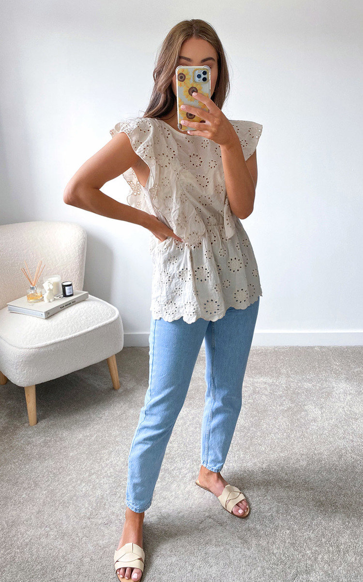 Bowie Crochet Frill Top Bowie Crochet Frill Top