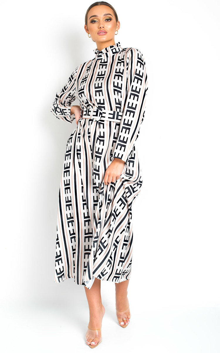 Breana Belted Print Maxi Dress Thumbnail