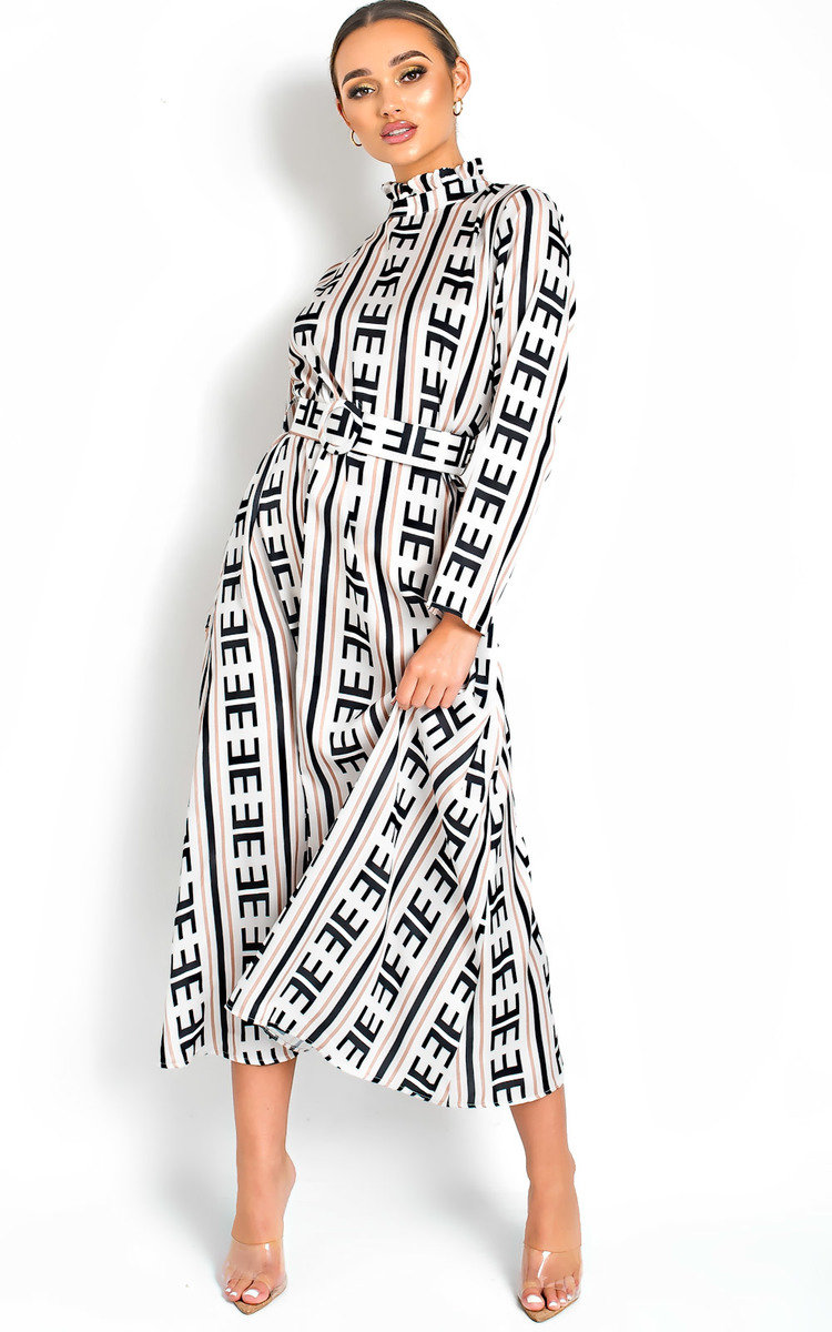 Breana Belted Print Maxi Dress Thumbnail